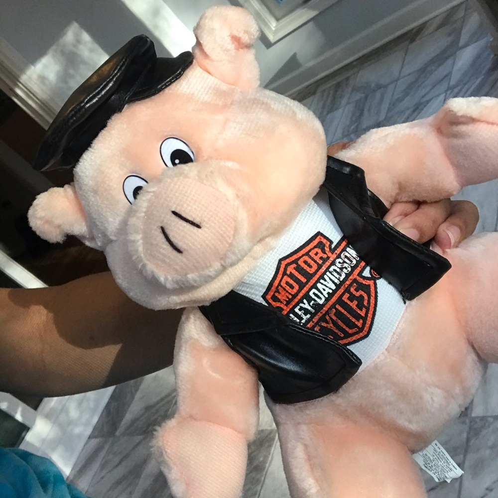 Harley Davidson Pig Plush Toy